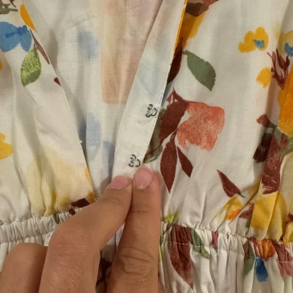 Abercrombie & Fitch Flutter Sleeve Midi Dress - Picture 6 of 12